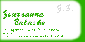 zsuzsanna balasko business card